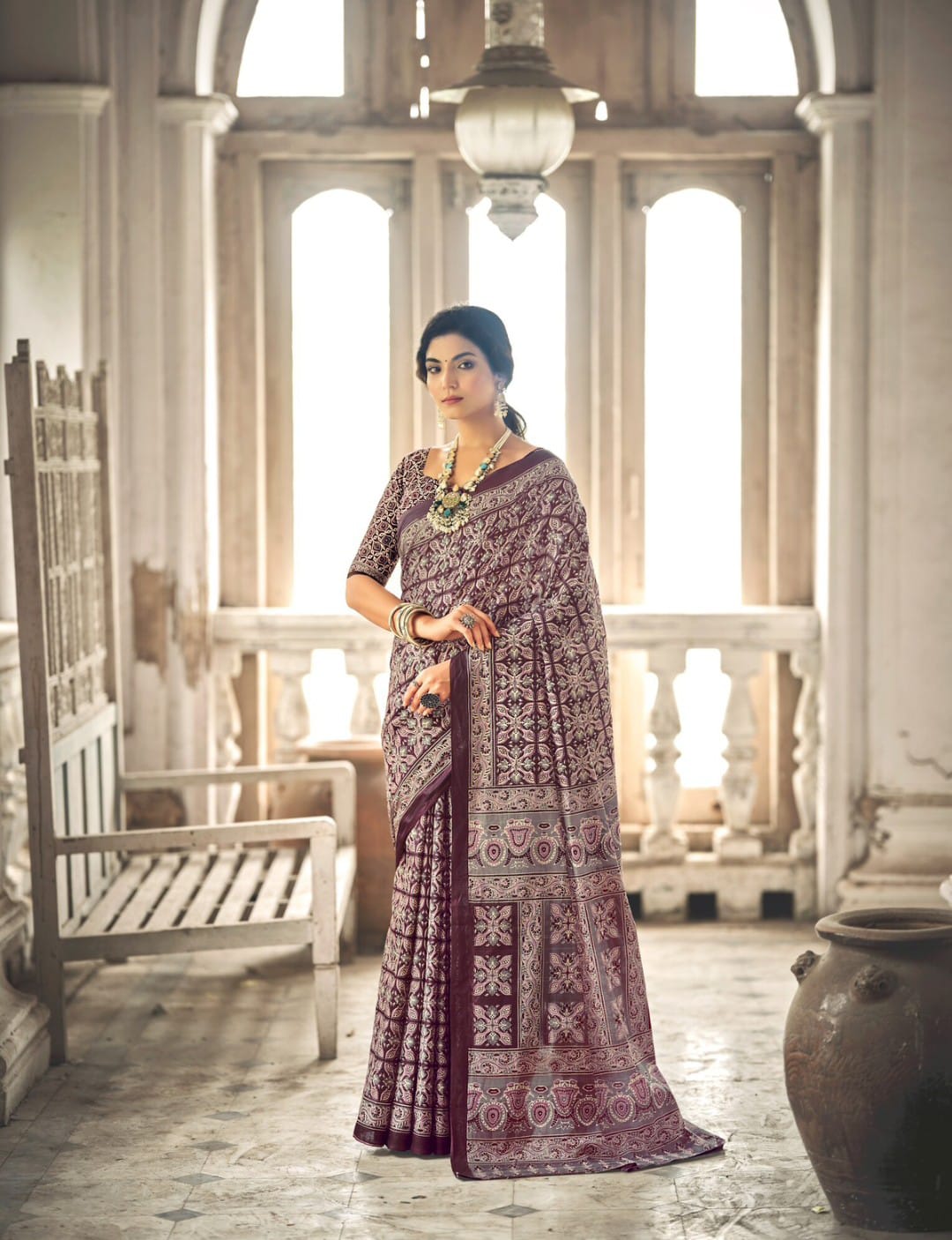 Ajarakh Cotton Saree