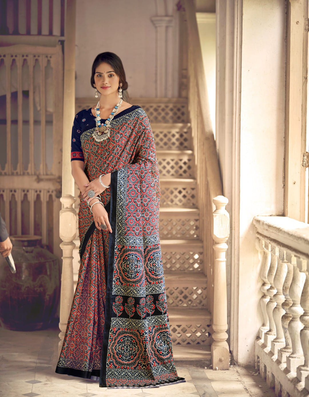 Ajarakh Cotton Saree